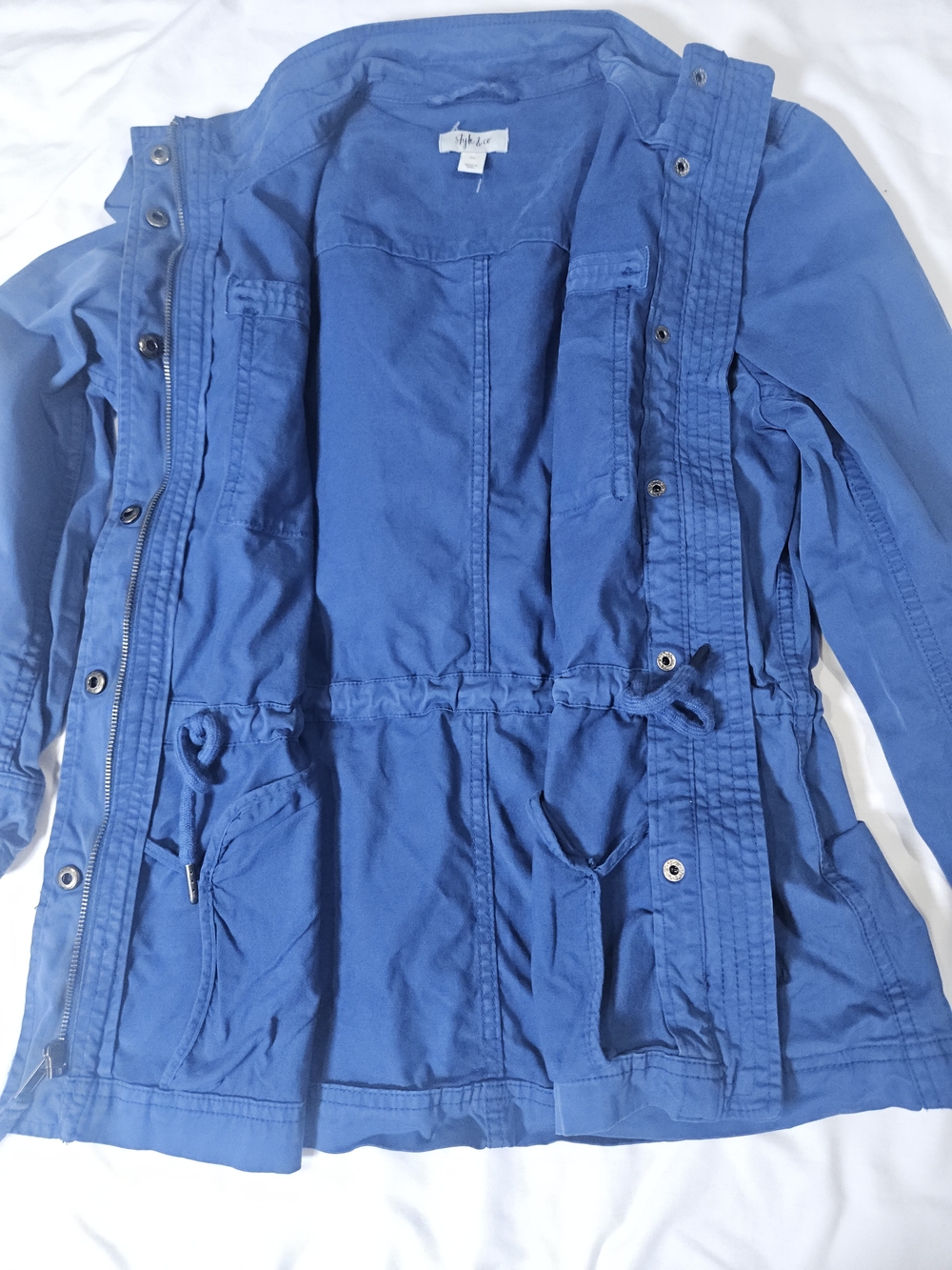 Style & Co. Deep Blue Utility Field Jacket - Picture 6 of 8